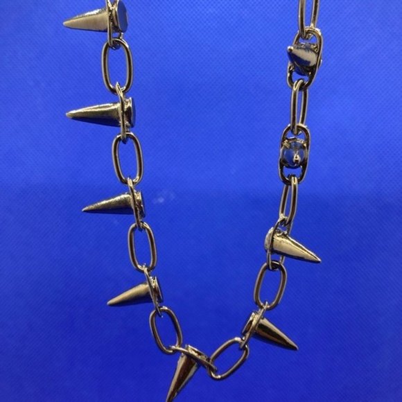 Punk Goth Spike Necklace - Picture 7 of 10